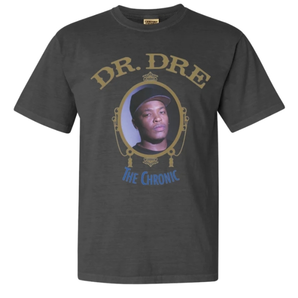 DR. DRE " THE CHRONIC" Black Washed Tee Shirt-XL